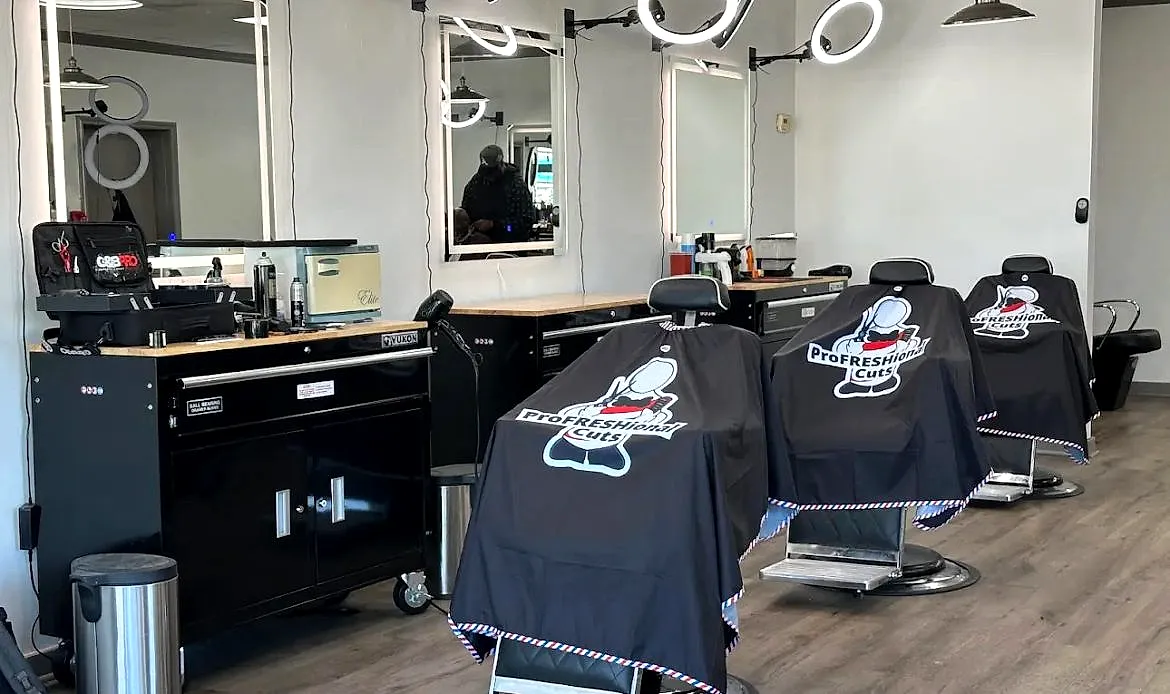 Inside the ProFRESHional Cuts Smyrna barbershop